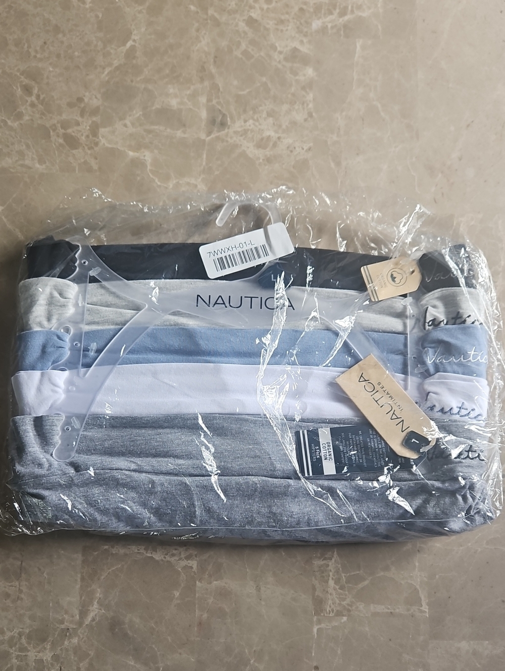 Nautica Womens Size Large 5 Pack Organic Cotton Hipster Underwear New In Bag